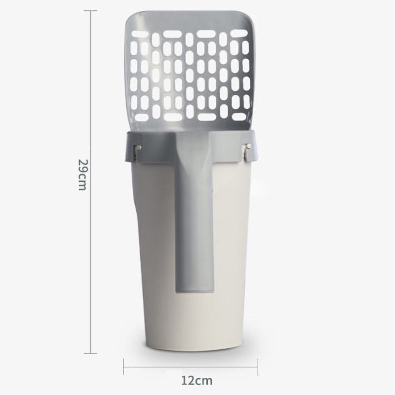 Integrated Cat Litter Shovel