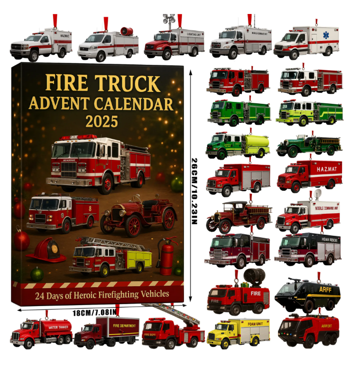 🚒🔥ADVENTNÍ KALENDÁŘ POŽÁRNÍHO VOZU 2025🎁🌲