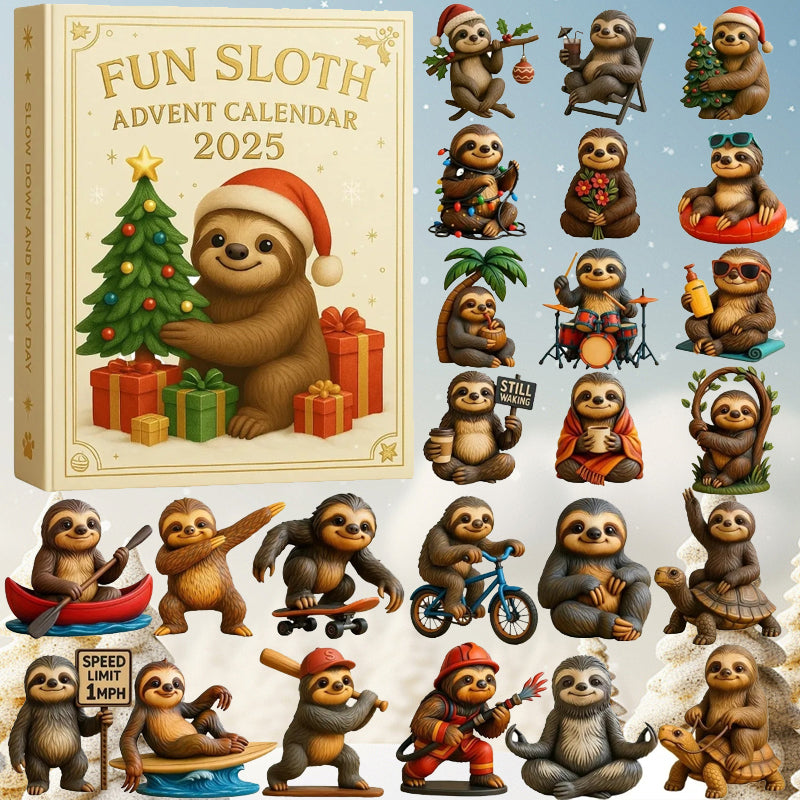 🦥🎄 Zábavný adventní kalendář s lenochody 2025