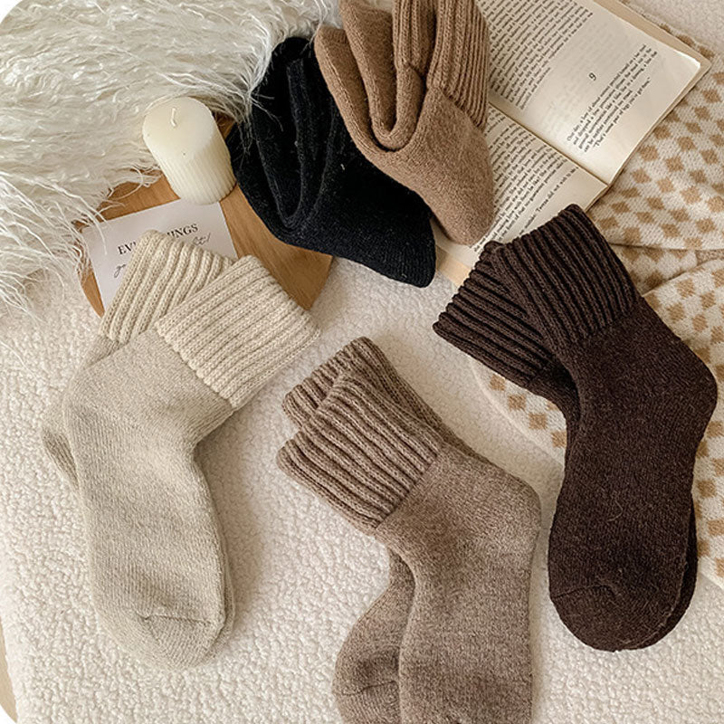 🧦 Teplé vlněné ponožky v délce do poloviny lýtek