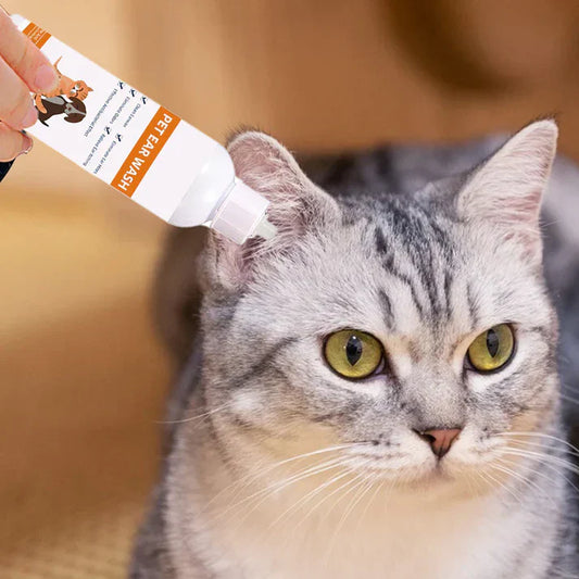 🐾 Buy 2, get 1 free! ✨ Pet ear cleaning solution – a gentle formula with soothing aloe vera for dogs and cats, preventing infections and unpleasant odours 🌿👂