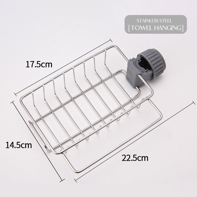 2-in-1-Edelstahl-Armaturenablage