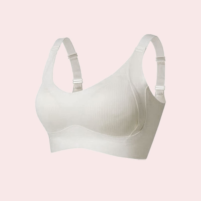 Gerippter Push-up-BH für Frauen, verstellbar, kabellos