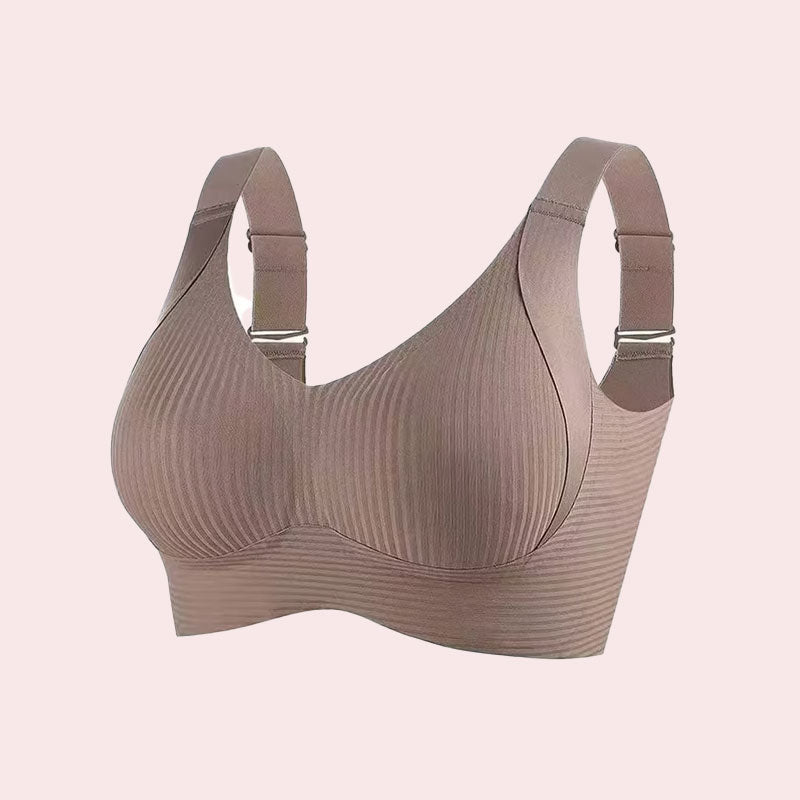 Gerippter Push-up-BH für Frauen, verstellbar, kabellos