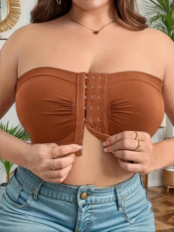 Grote strapless bh met ademende sluiting aan de voorkant