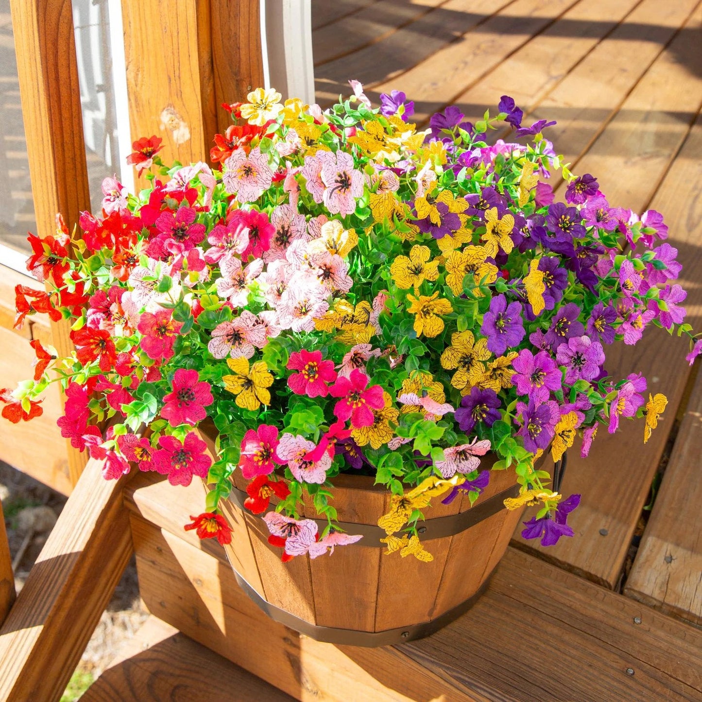 🌺UV-beständige bunte künstliche Blume
