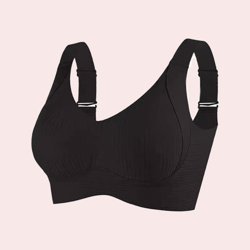Gerippter Push-up-BH für Frauen, verstellbar, kabellos