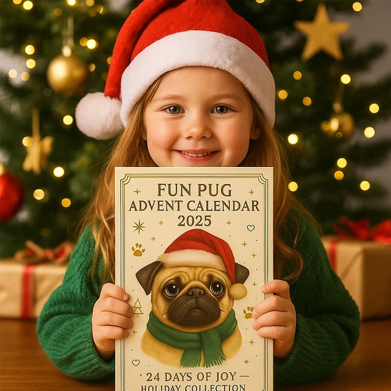 🐾🎄 Zábavný adventní kalendář s mopslíky 2025