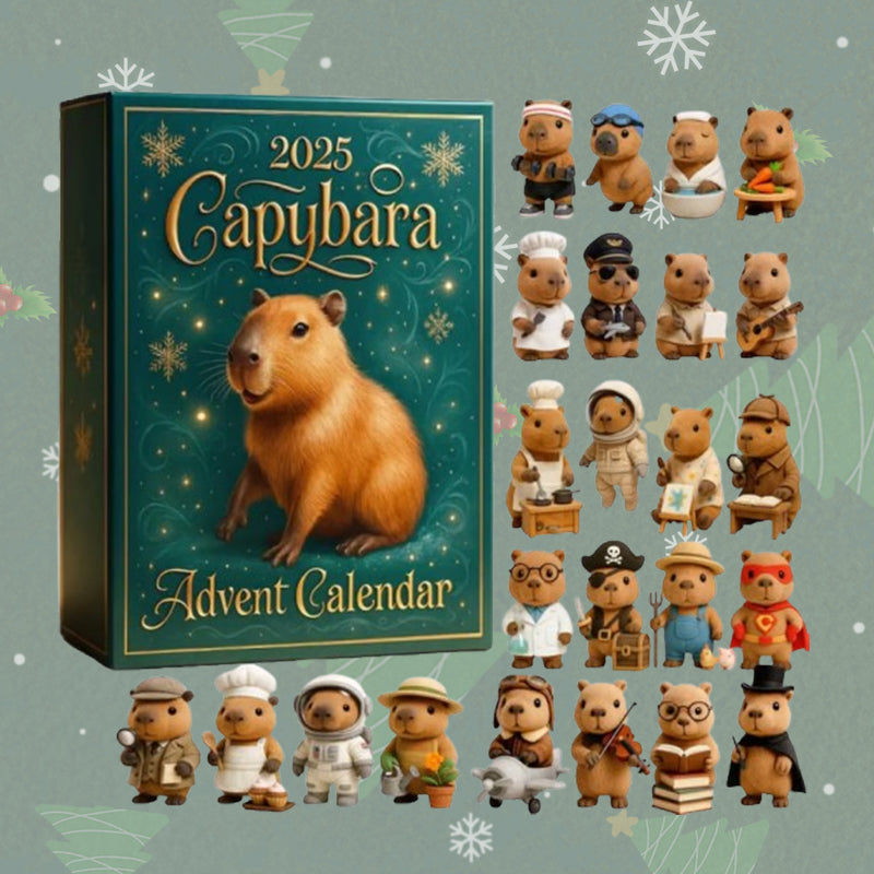 🐾 Adventní kalendář Capybara 2025 – 24 dní příjemných překvapení 🎄✨