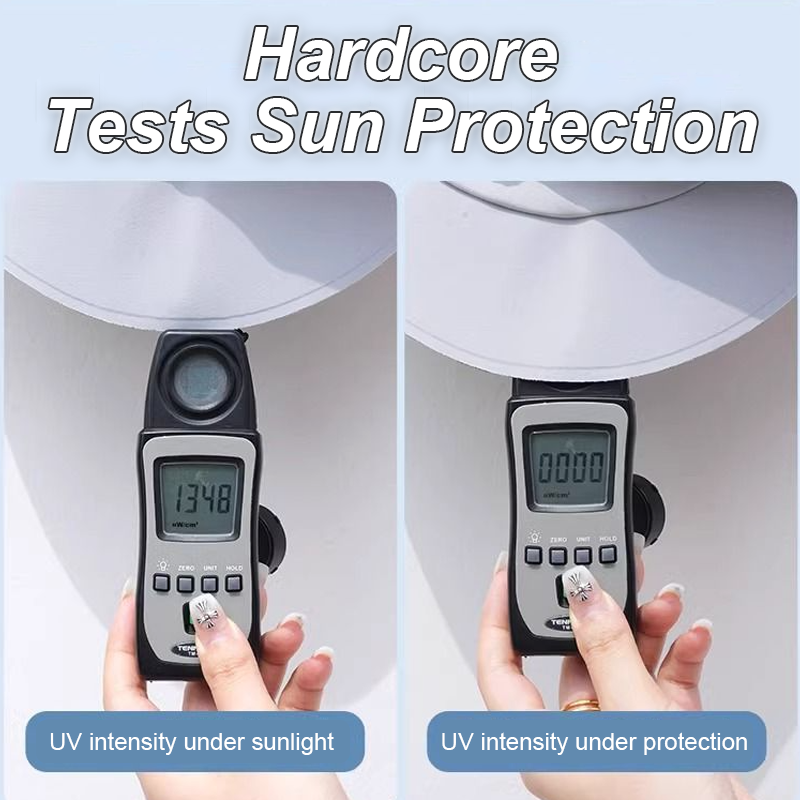 Black Vinyl Full-Face Outdoor Sun Protection Hat