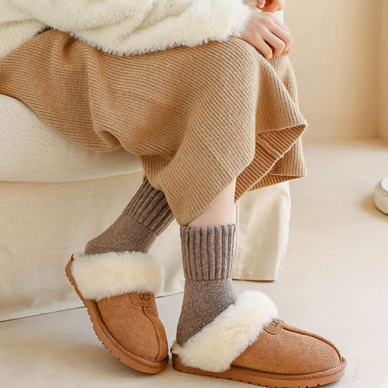 🧦 Teplé vlněné ponožky v délce do poloviny lýtek