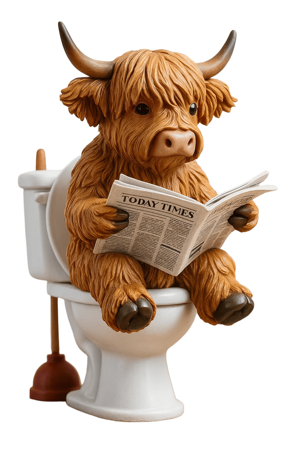 🐮Adventní kalendář Highland Cow 2025🎄✨ - 3D ručně vyráběná panenka Highland Cow (24 ks)