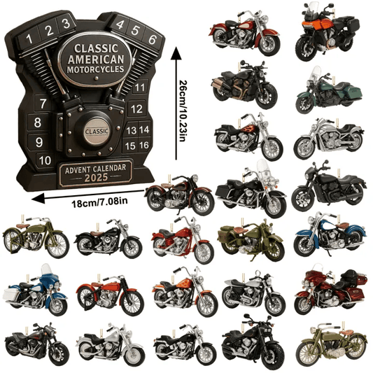 🔥Poslední den 49% SLEVA -2025 Americký motocyklový adventní kalendář