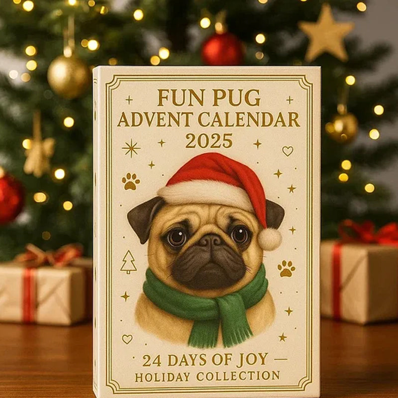 🐾🎄 Zábavný adventní kalendář s mopslíky 2025