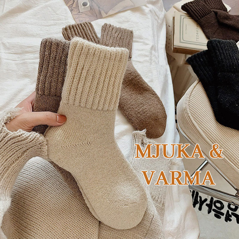 🧦 Teplé vlněné ponožky v délce do poloviny lýtek