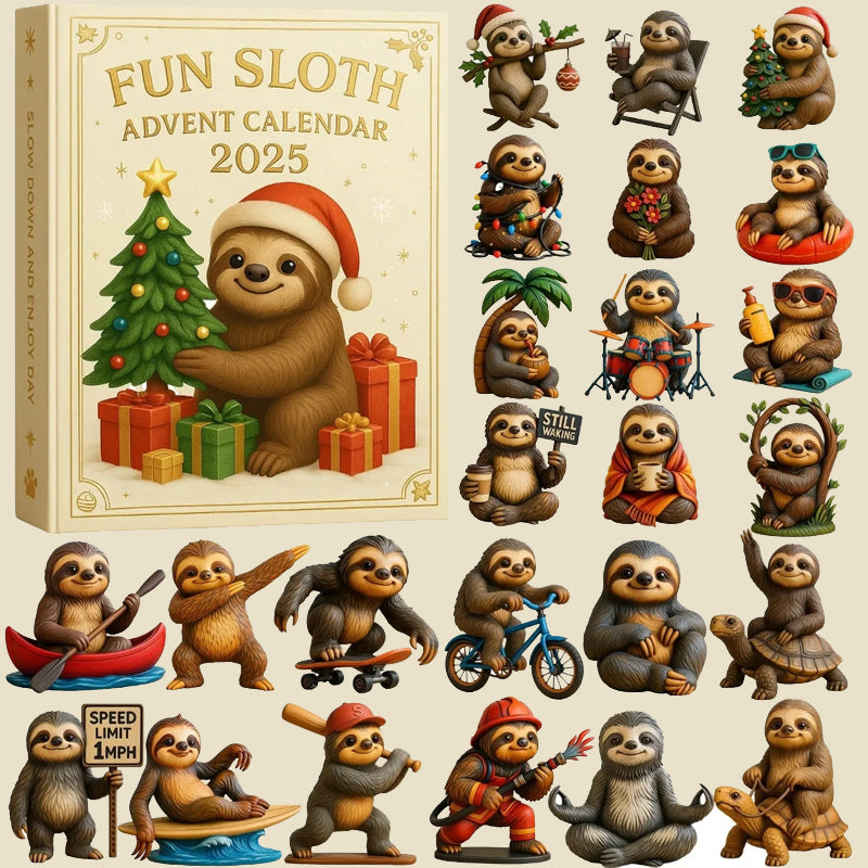 🦥🎄 Zábavný adventní kalendář s lenochody 2025