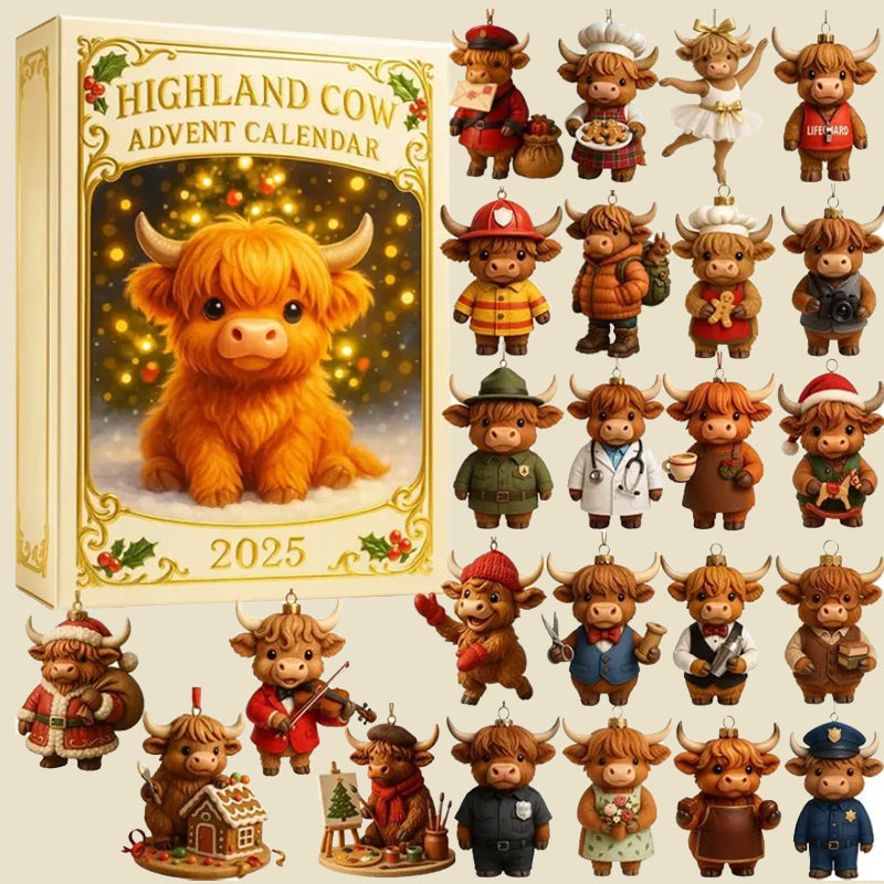 🐮🎄 Adventní kalendář Highland Cow 2025