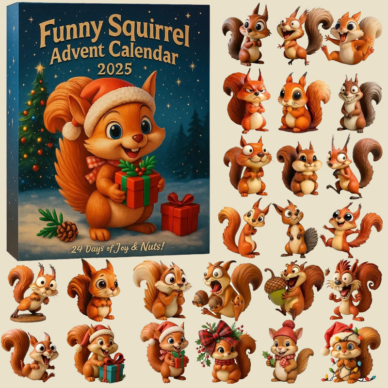 🐿️🎁 Vtipný adventní kalendář s veverkami 2025