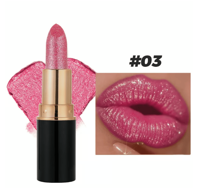Diamant-Lippenglanz Glitzer-Lippenstift Wasserfest