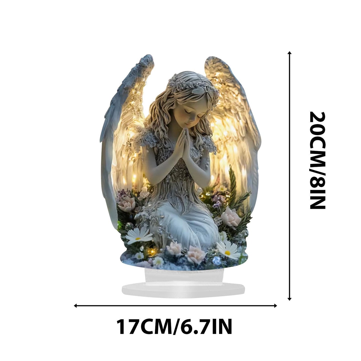 ❤️Socha anděla strážného se světlem