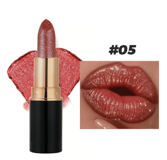 Diamant-Lippenglanz Glitzer-Lippenstift Wasserfest