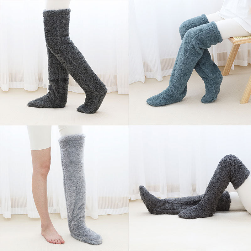 Fleece-Kniestrümpfe