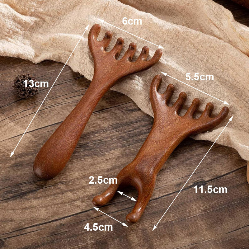 🦌 Massagekamm aus Geweih mit doppeltem Verwendungszweck 🛀✨
