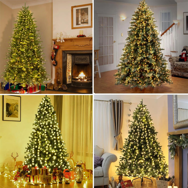 🎄 LED prstencové pěticípé hvězdné vánoční stromkové světlo 🎄
