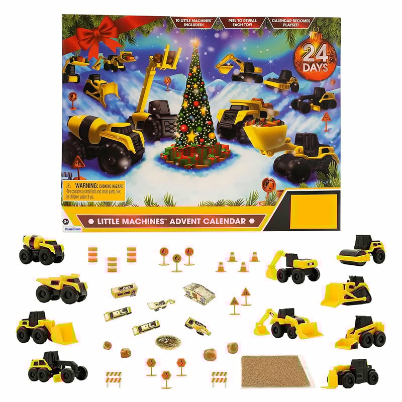 24denní adventní kalendář s stavebním autíčkem