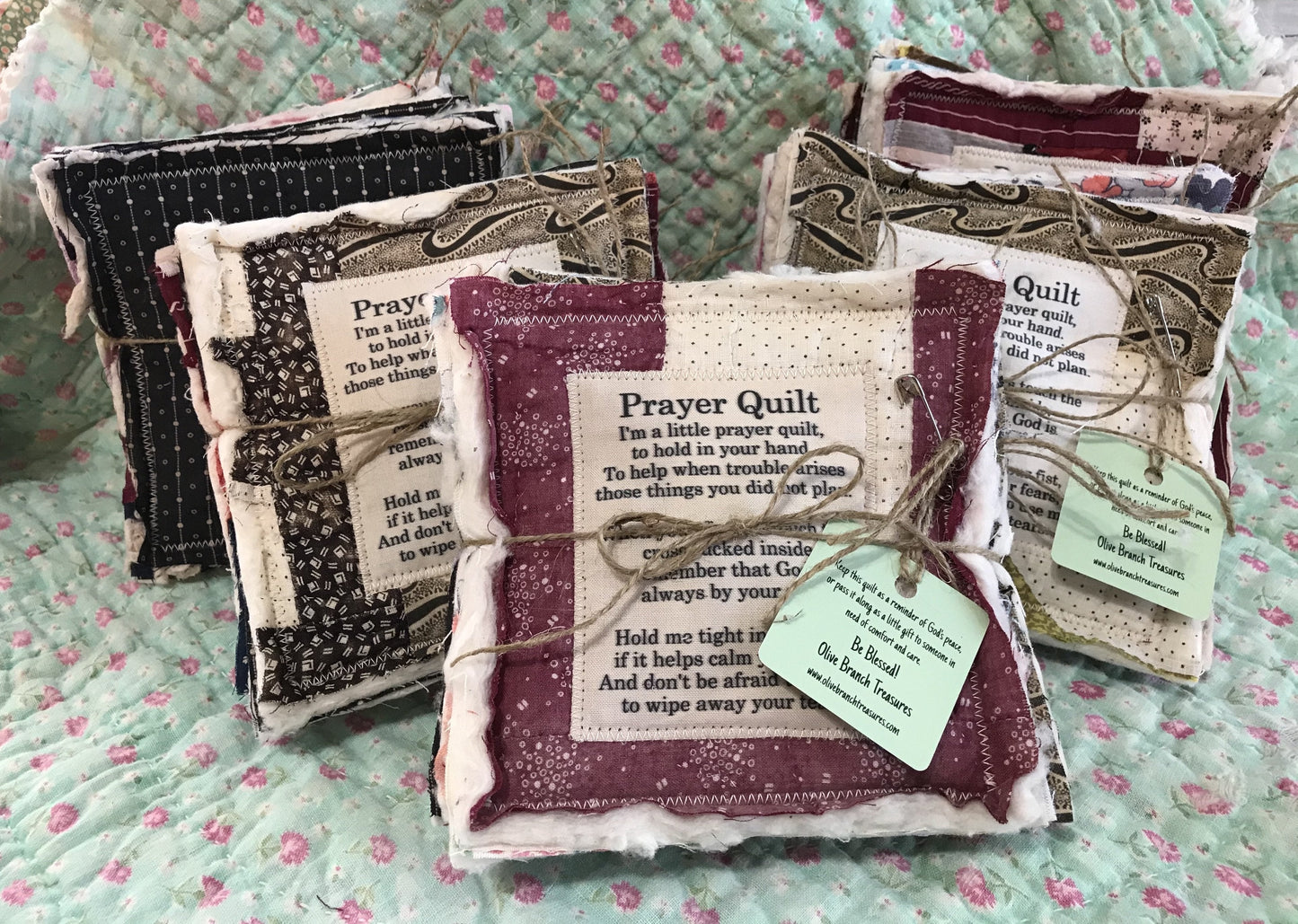 ✝️Best Encouraged And Blessed Gift-Prayer Quilt with cross inside