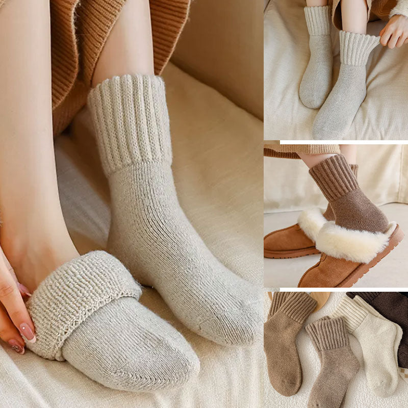 🧦 Teplé vlněné ponožky v délce do poloviny lýtek