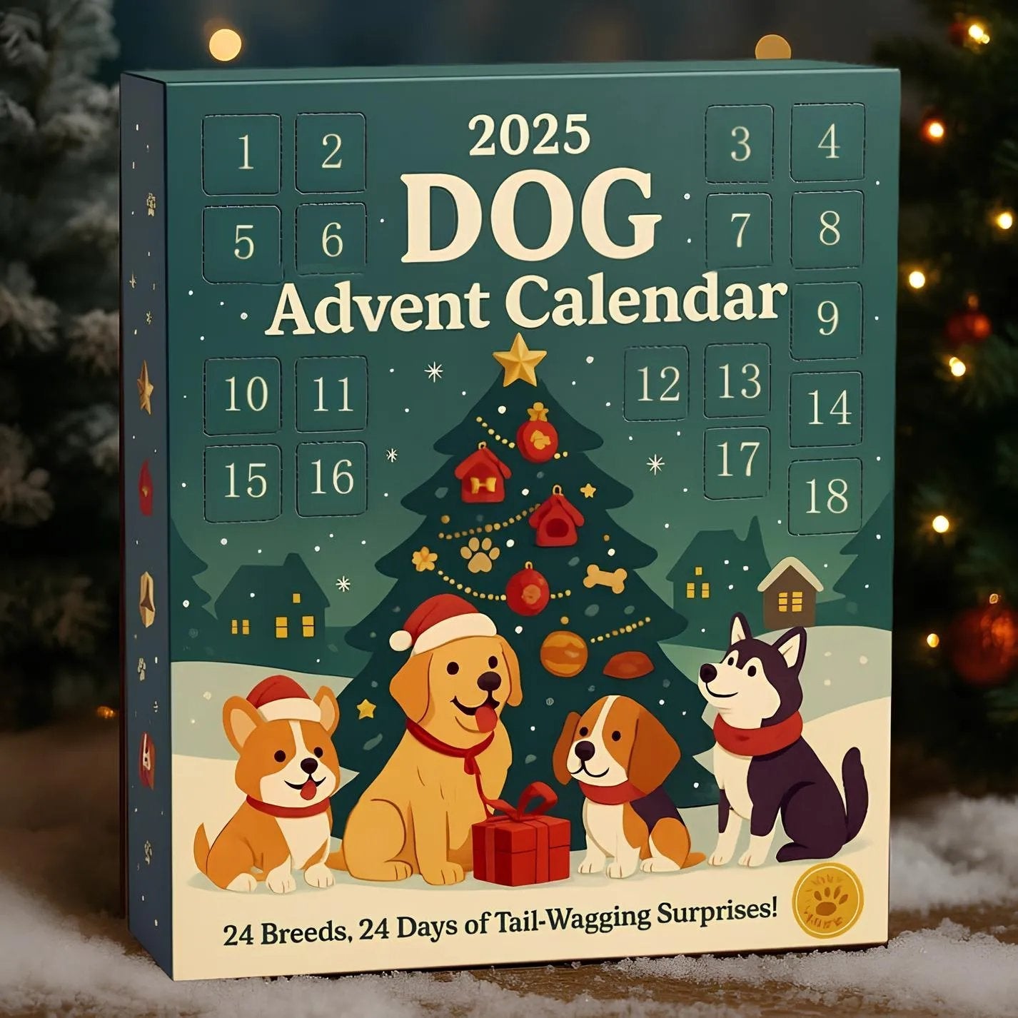 🔥Poslední den 49% SLEVA – Adventní kalendář pro psy 2025🎄