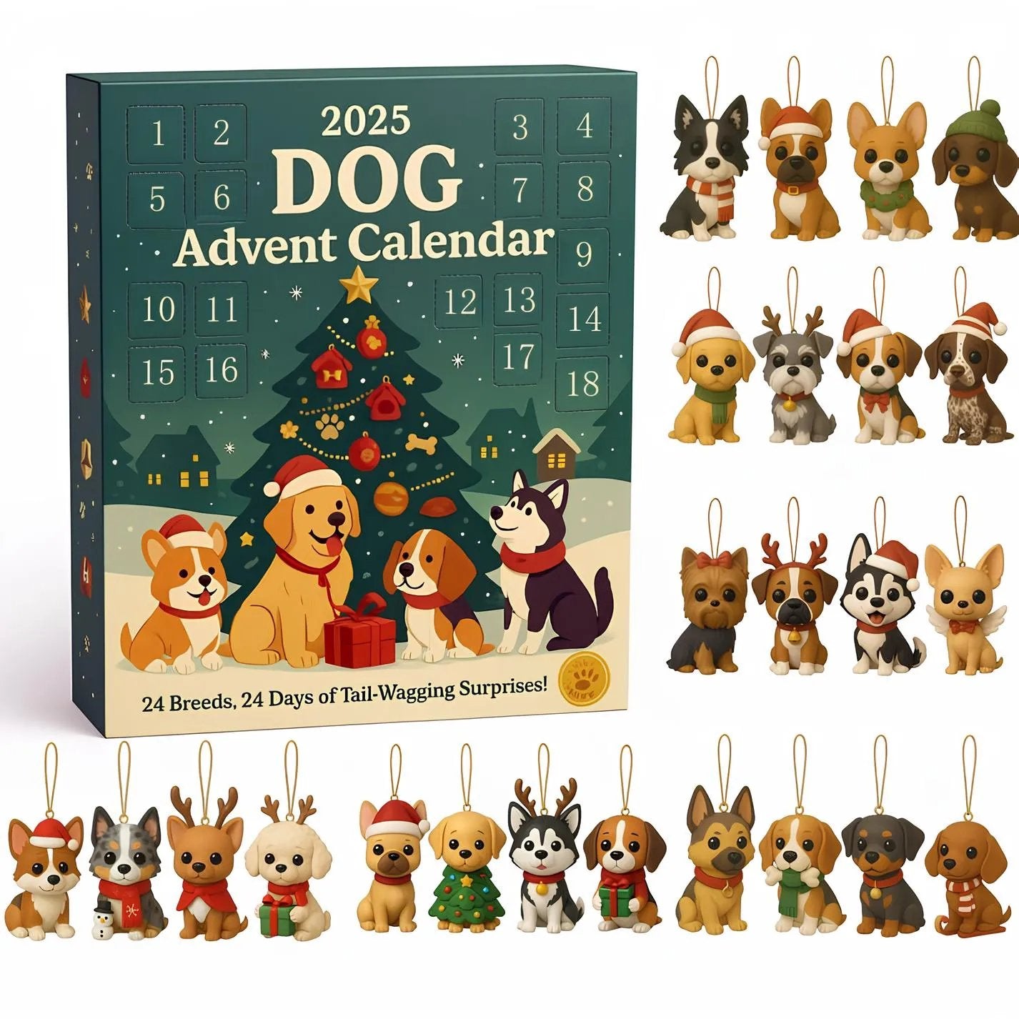 🔥Poslední den 49% SLEVA – Adventní kalendář pro psy 2025🎄