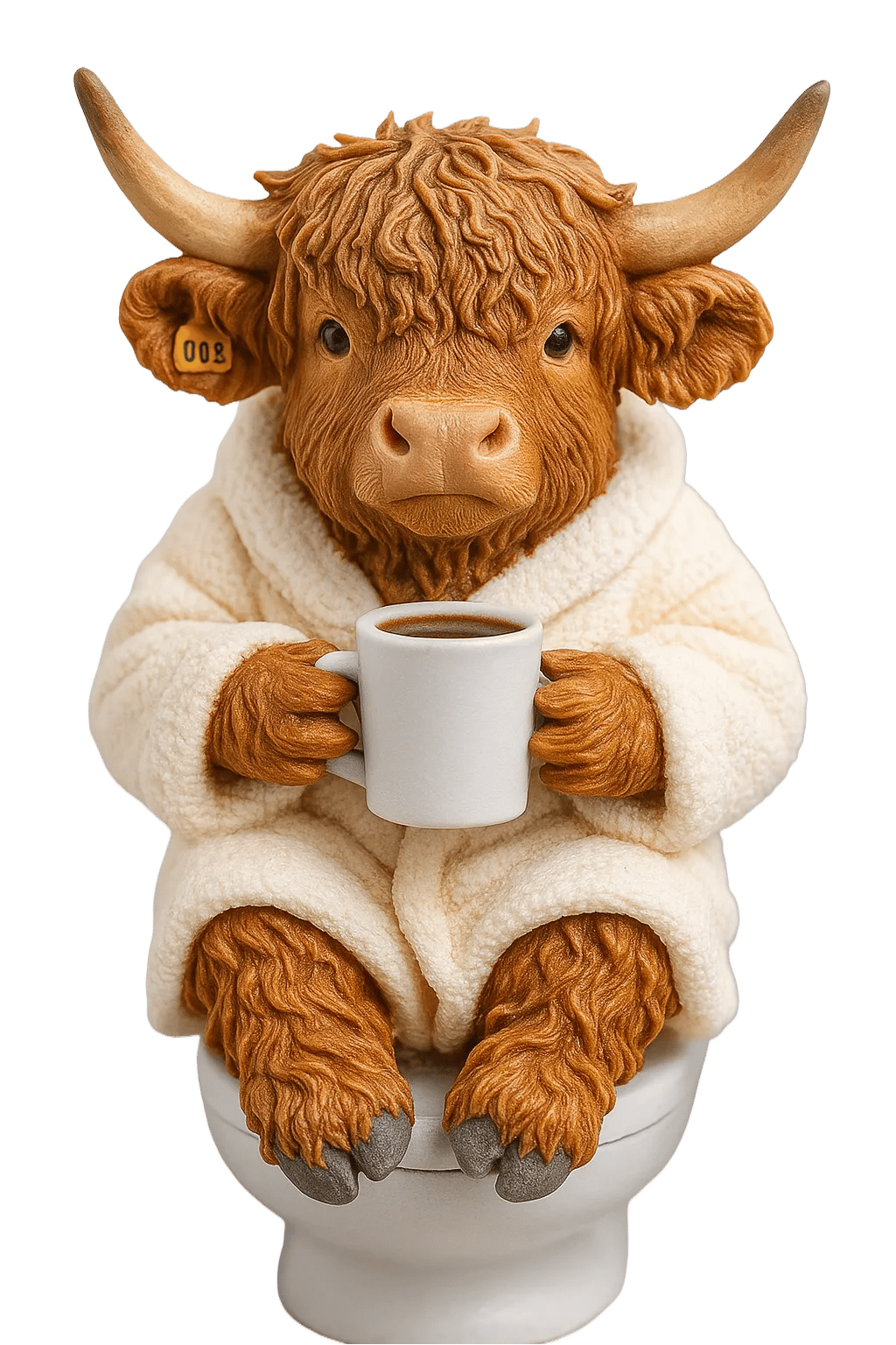 🐮Adventní kalendář Highland Cow 2025🎄✨ - 3D ručně vyráběná panenka Highland Cow (24 ks)