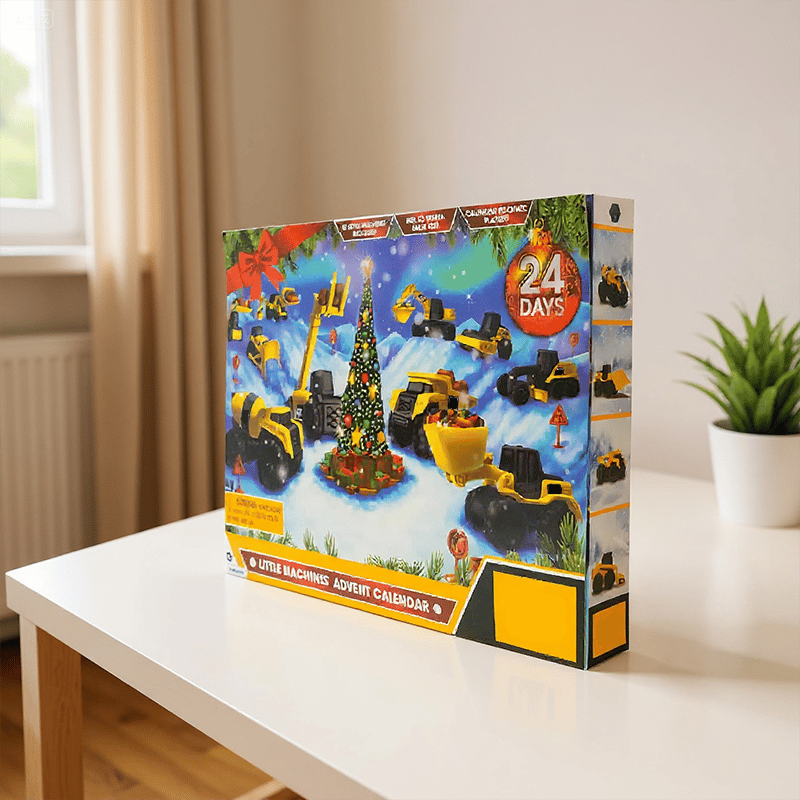 24denní adventní kalendář s stavebním autíčkem