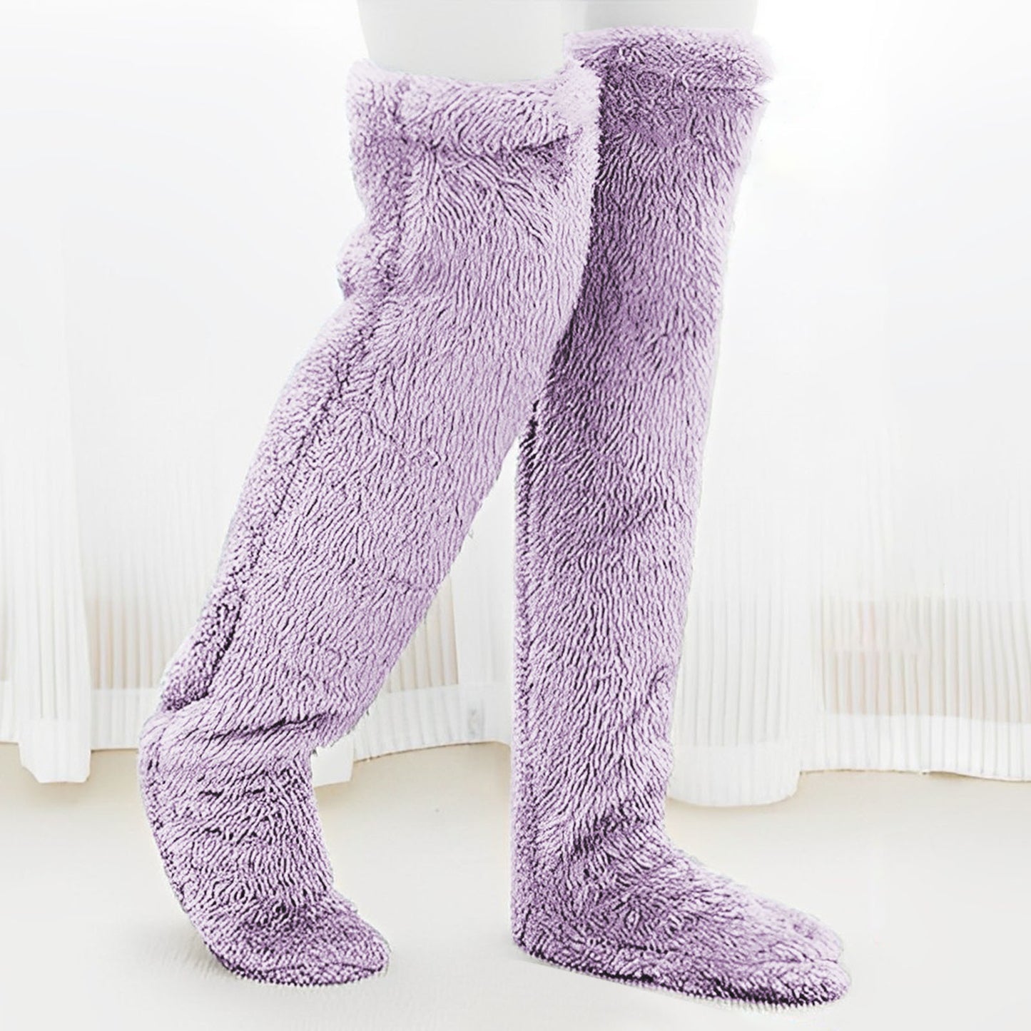 Fleece-Kniestrümpfe