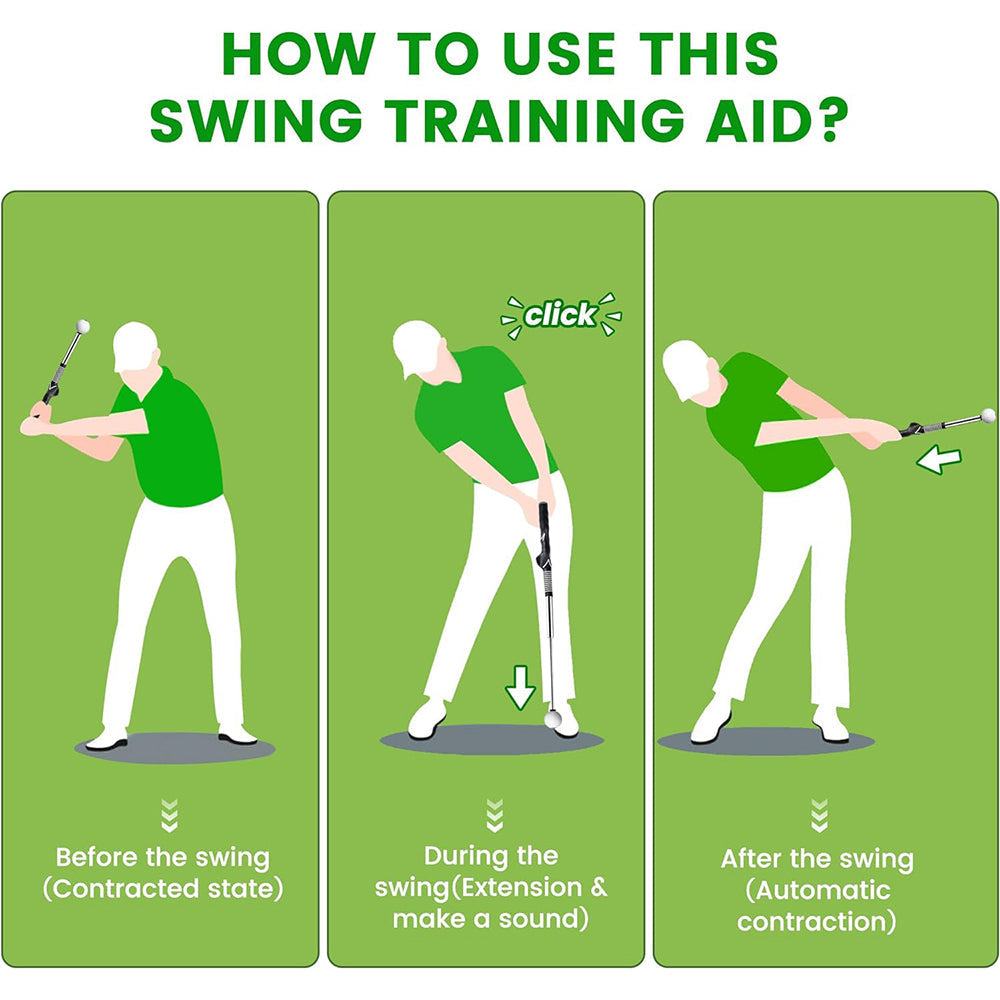 🏌️Einziehbare Golfschwung-Trainingshilfe
