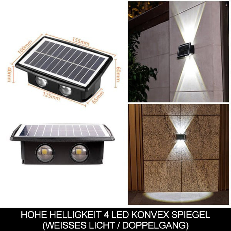 Solarbetriebene Wandlampe