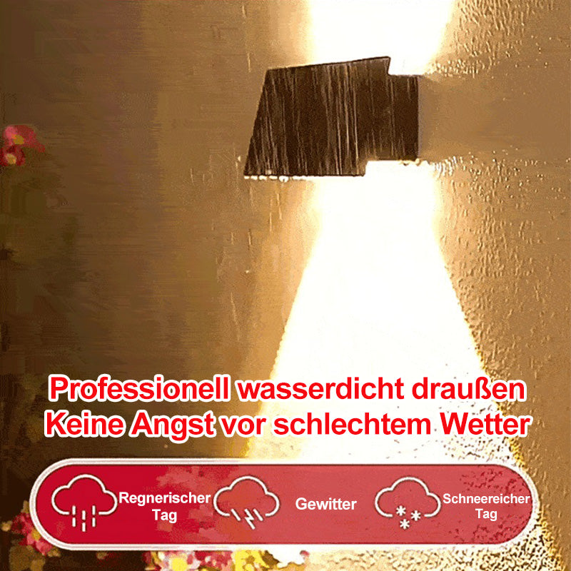 Solarbetriebene Wandlampe