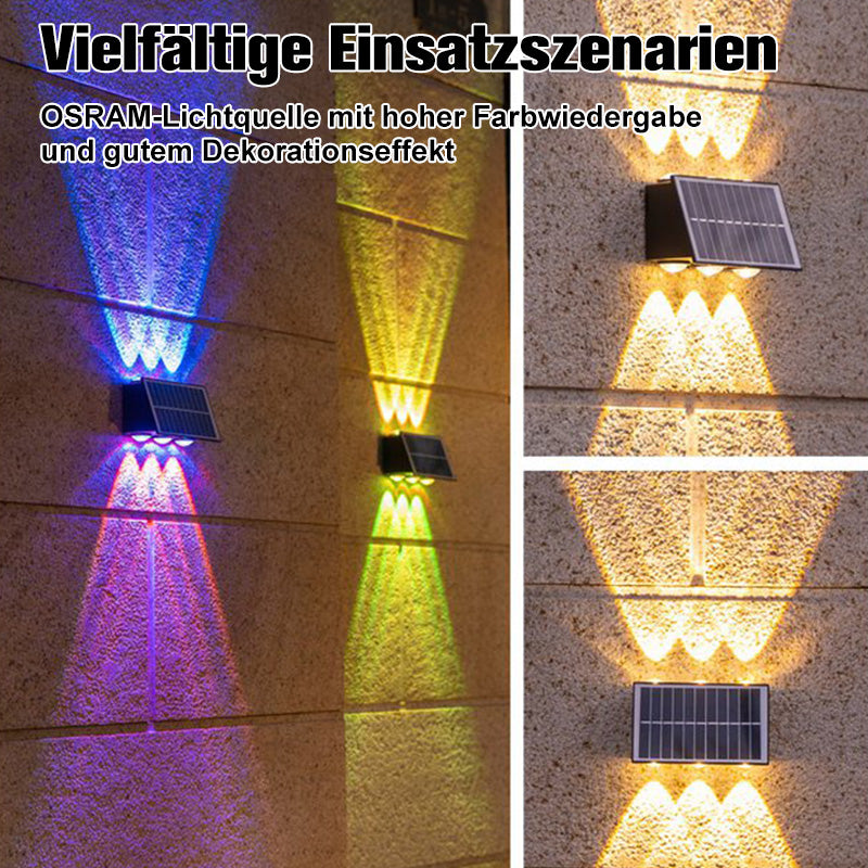 Solarbetriebene Wandlampe