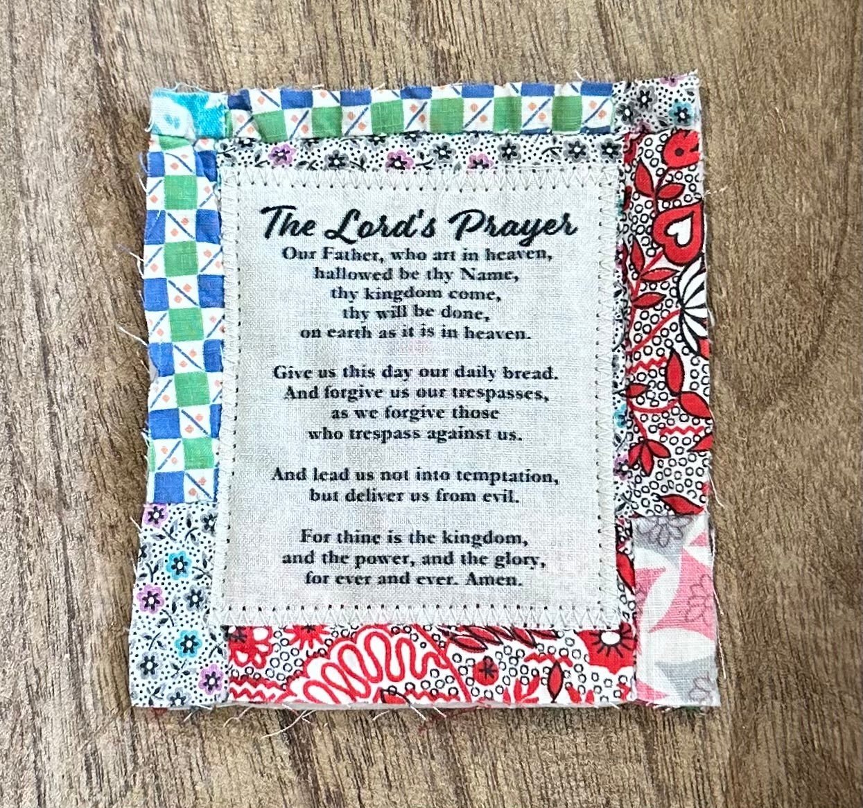 ✝️Best Encouraged And Blessed Gift-Prayer Quilt with cross inside