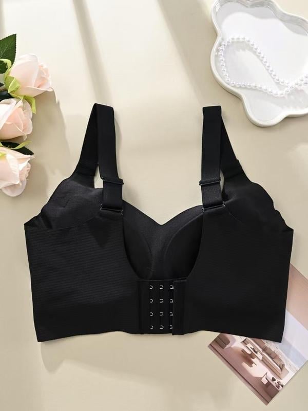 Gerippter Push-up-BH für Frauen, verstellbar, kabellos