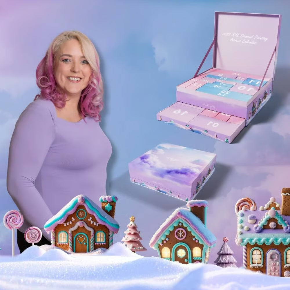 💎🎄Adventní kalendář s diamantovými obrazy XXL 2025 – ✨Limitovaná edice