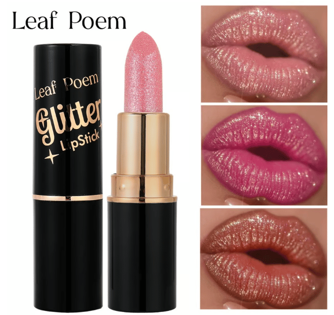 Diamant-Lippenglanz Glitzer-Lippenstift Wasserfest