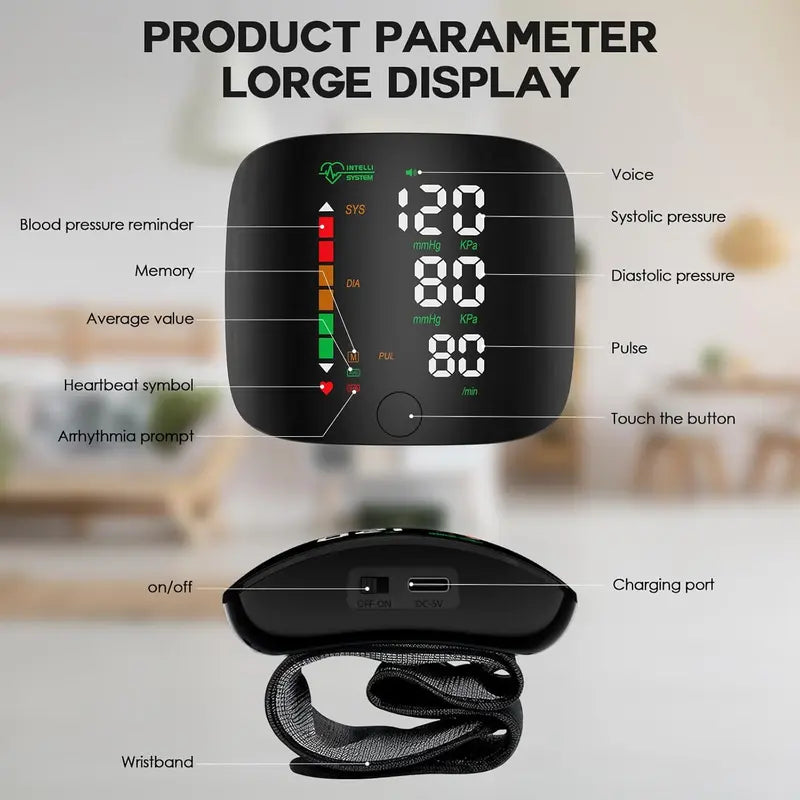 Intelligente bloeddrukmeter met aanraakscherm