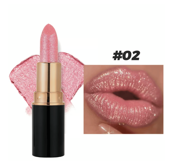 Diamant-Lippenglanz Glitzer-Lippenstift Wasserfest