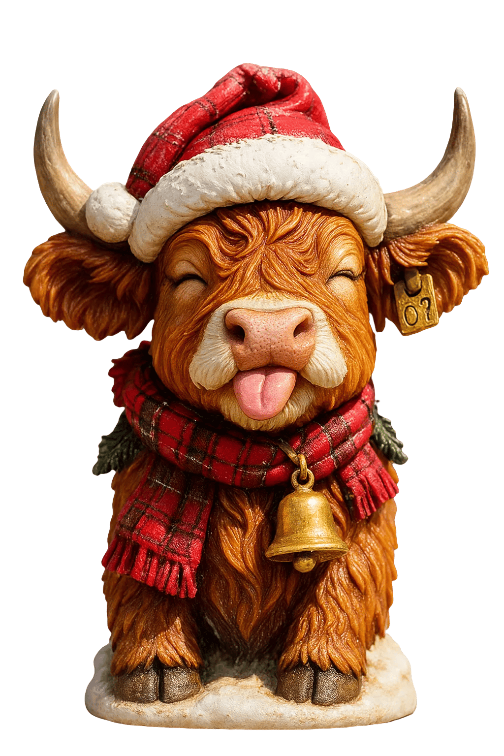 🐮Adventní kalendář Highland Cow 2025🎄✨ - 3D ručně vyráběná panenka Highland Cow (24 ks)