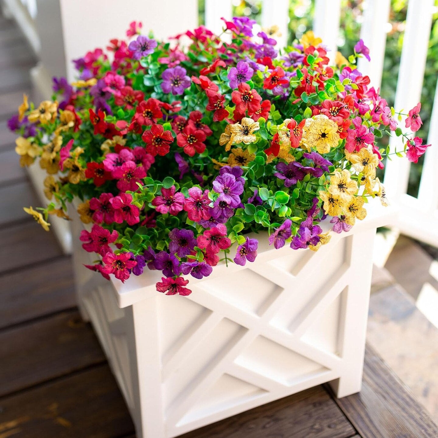 🌺UV-beständige bunte künstliche Blume