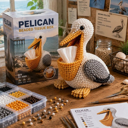 🔥Last Day 50% OFF 🦘Beaded Animal Tissue Box DIY Kit