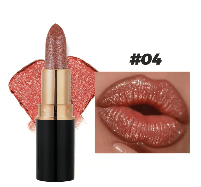 Diamant-Lippenglanz Glitzer-Lippenstift Wasserfest